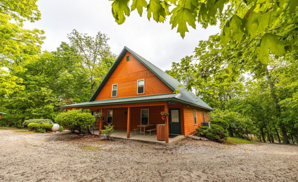 Exterior of the Chalets at Ozark Outdoors Riverfront Resort