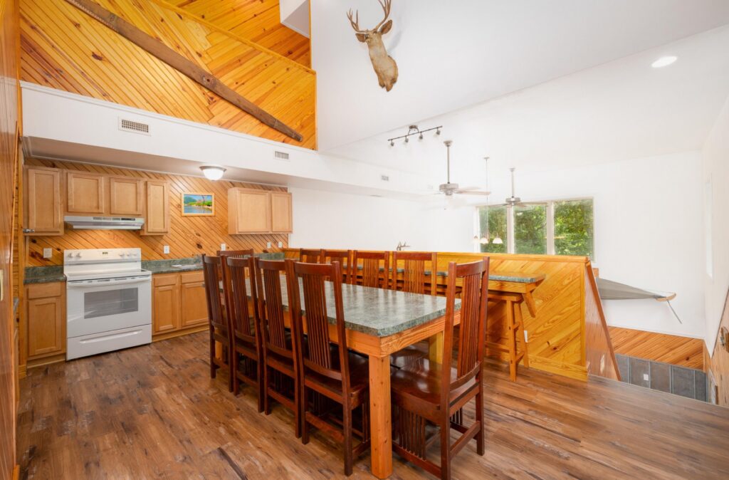 Kitchen of the Chalets at Ozark Outdoors Riverfront Resort