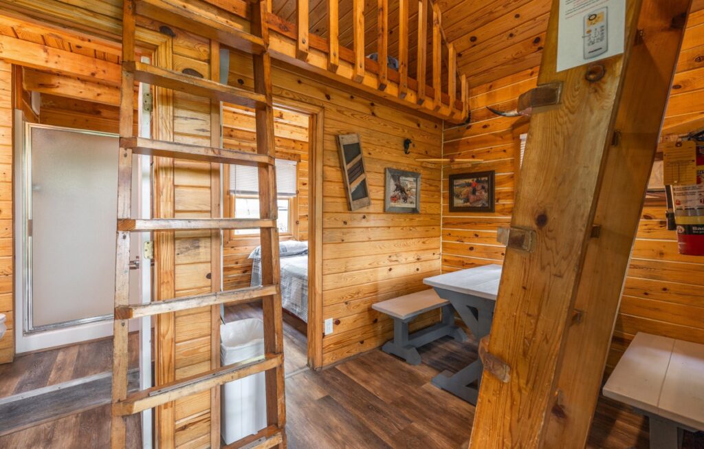 Second bedroom view inside a Country Cabin