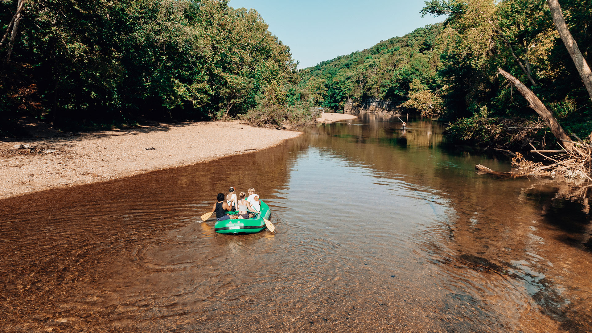Floating the river at Ozark Outdoors Resort