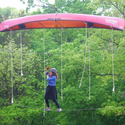 Floating-Treetops-Aerial-Park-Pink-Canoe-Tightrope-Walk-400x400