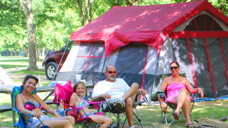 Family Area Tent Camping at Ozark Outdoors
